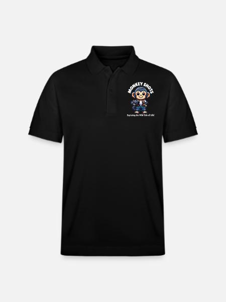 Schimpansen-Fotograf - Stanley/Stella Unisex Bio-Poloshirt PREPSTER - Schwarz