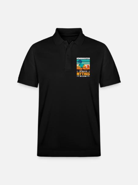 Hühnerflüsterer Huhn Hühnerhalter Hühner - Stanley/Stella Unisex Bio-Poloshirt PREPSTER - Schwarz