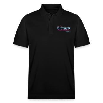 Mutterliebe ist unersätzlich - Stanley/Stella Unisex Bio-Poloshirt PREPSTER - Schwarz - Vorne - Roxy (174cm) & Andy (188cm)