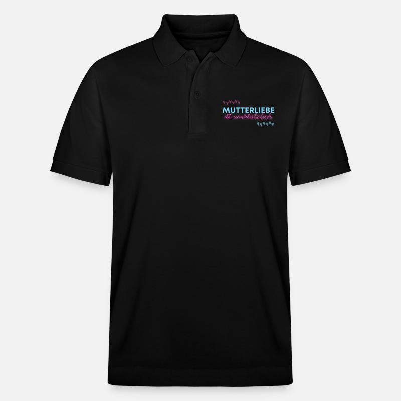 Mutterliebe ist unersätzlich - Stanley/Stella Unisex Bio-Poloshirt PREPSTER - Schwarz