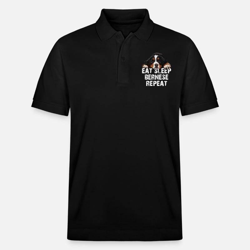 Bouvier bernois - Polo PREPSTER bio Stanley/Stella Unisexe - noir