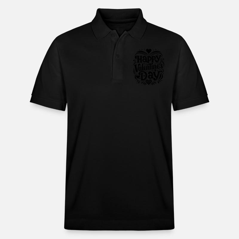 Joyeuse Saint-Valentin - Amour - Cadeau - Polo PREPSTER bio Stanley/Stella Unisexe - noir