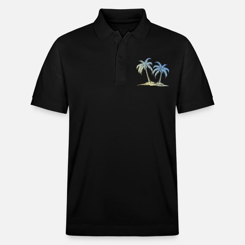 Île Palm - Polo PREPSTER bio Stanley/Stella Unisexe - noir