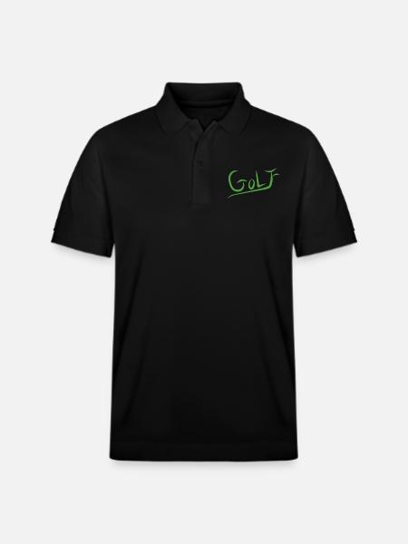 Golf Lovers - Stanley/Stella Unisex Organic Polo Shirt PREPSTER - black