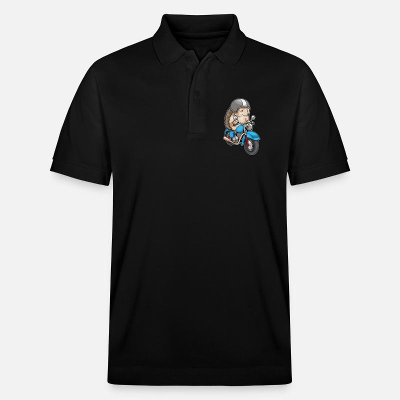 Moto hérisson - Polo PREPSTER bio Stanley/Stella Unisexe - noir