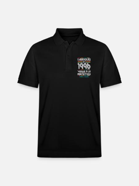 1996 – Made – Aged to perfection - Stanley/Stella Unisex Organic Polo Shirt PREPSTER - black