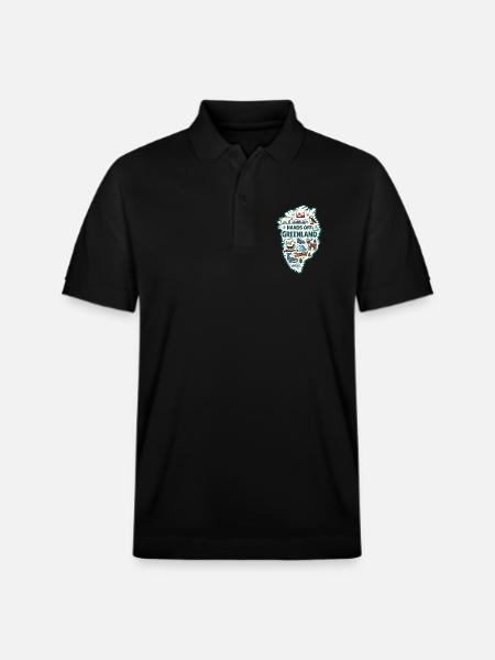Hænderne væk fra Grønland Europa Solidaritet - Stanley/Stella PREPSTER økologisk unisex poloshirt - sort