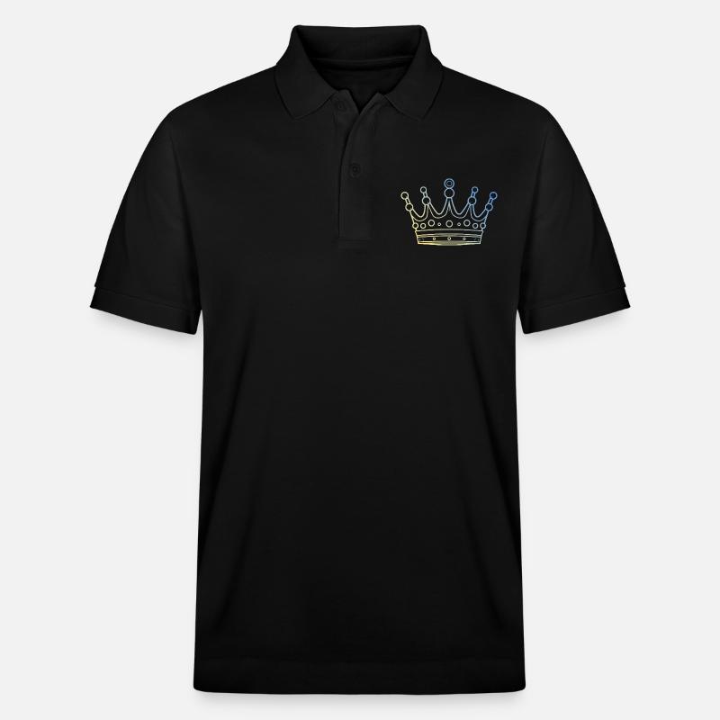 Krone Symbol - Stanley/Stella Unisex Bio-Poloshirt PREPSTER - Schwarz