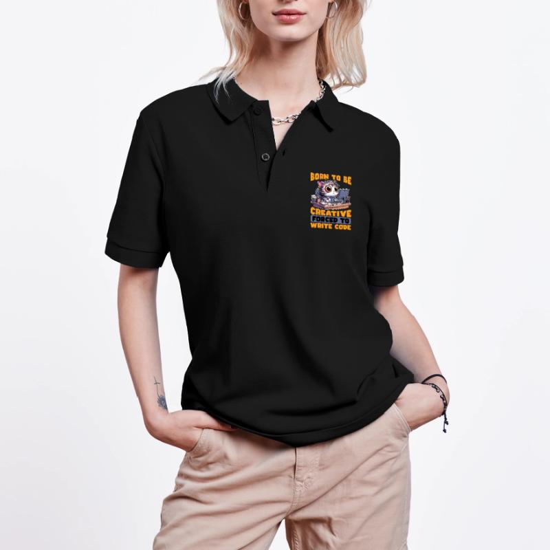 Coder Born To Be Creative Web Developer Coders Stanley/Stella Unisex Bio-Poloshirt PREPSTER