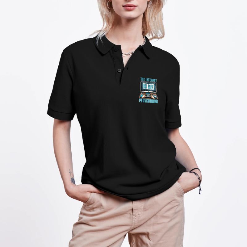 Coder The Internet Is My Playground Web Developer Stanley/Stella Unisex Bio-Poloshirt PREPSTER