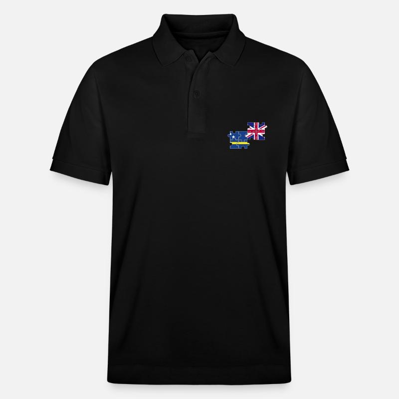 Curaçao Drapeau du Royaume-Uni - Polo PREPSTER bio Stanley/Stella Unisexe - noir