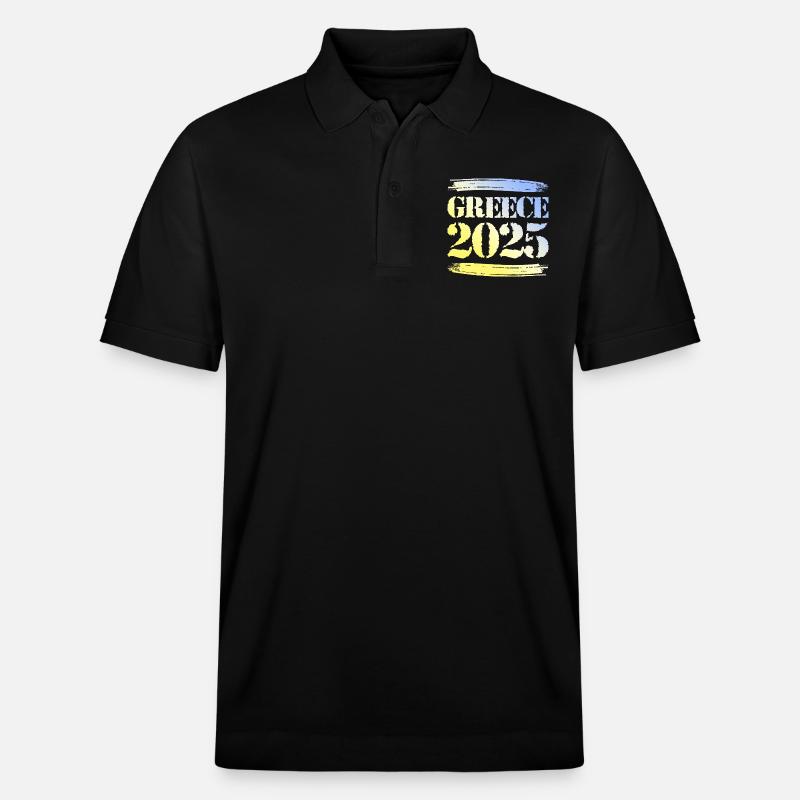 Greece 2025 - Stanley/Stella Unisex Bio-Poloshirt PREPSTER - Schwarz