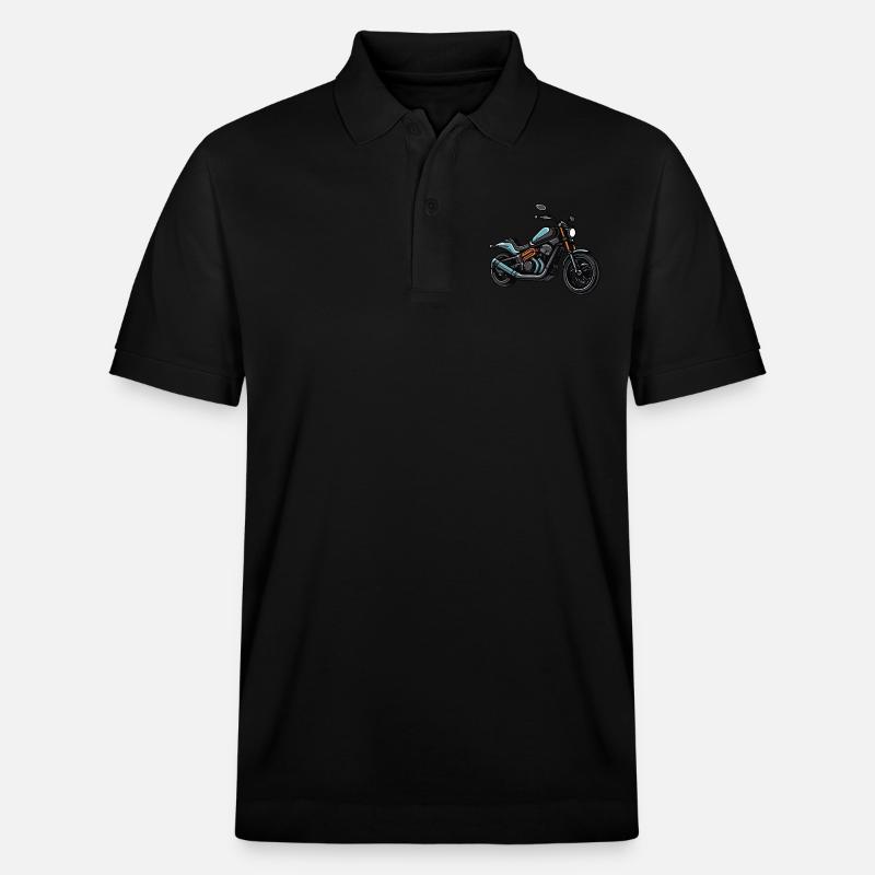 Motorrad Biker - Stanley/Stella Unisex Bio-Poloshirt PREPSTER - Schwarz