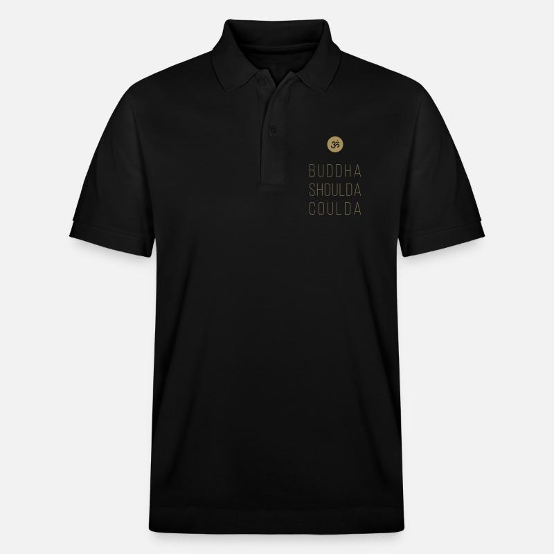 buddha shoulda coulda - Stanley/Stella Unisex Bio-Poloshirt PREPSTER - Schwarz