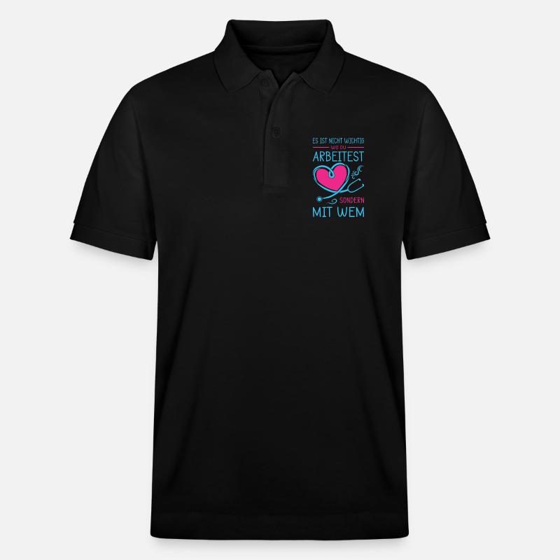 Infirmière Cadeaux Infirmière Infirmière Drôle - Polo PREPSTER bio Stanley/Stella Unisexe - noir
