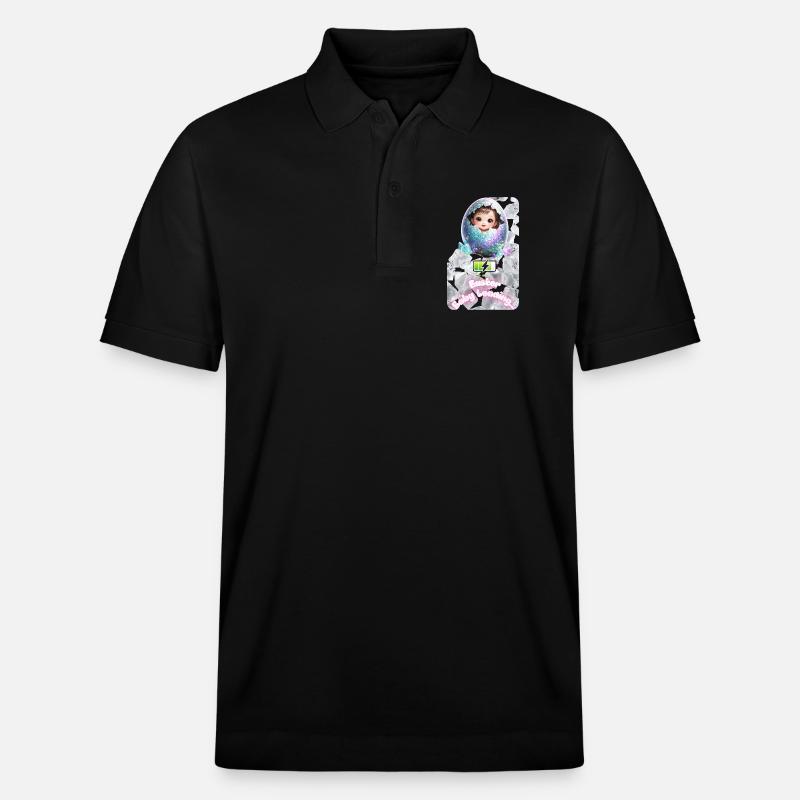 Easter Bud Baby Egg Explosion - Stanley/Stella Unisex Organic Polo Shirt PREPSTER - black