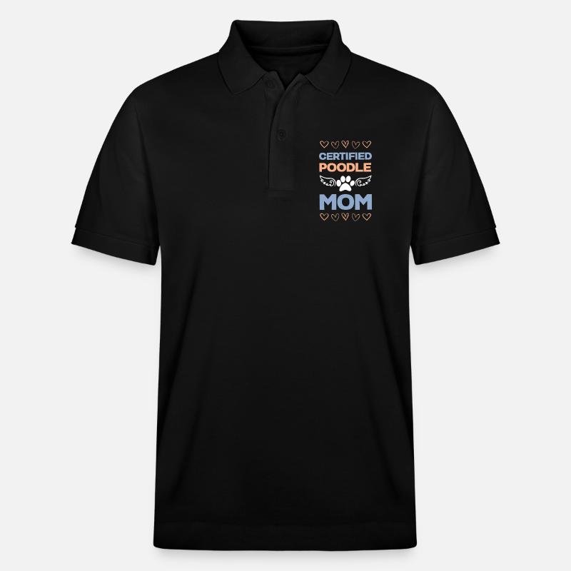 Maman de caniche certifiée - Polo PREPSTER bio Stanley/Stella Unisexe - noir