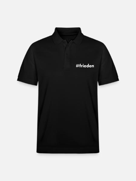 Frieden - Stanley/Stella Unisex Bio-Poloshirt PREPSTER - Schwarz