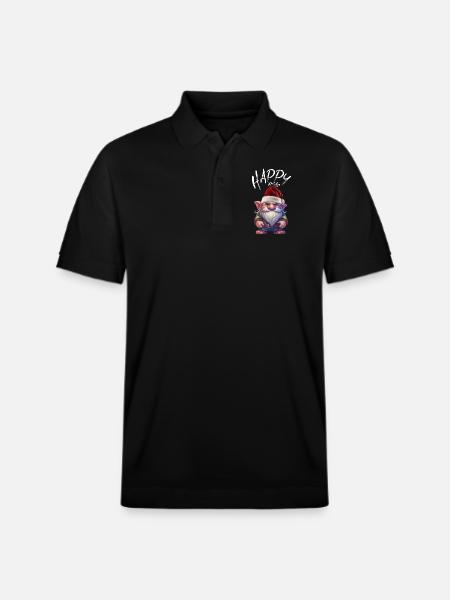 Glædelig jul nisser Jeg hader jul - Stanley/Stella PREPSTER økologisk unisex poloshirt - sort