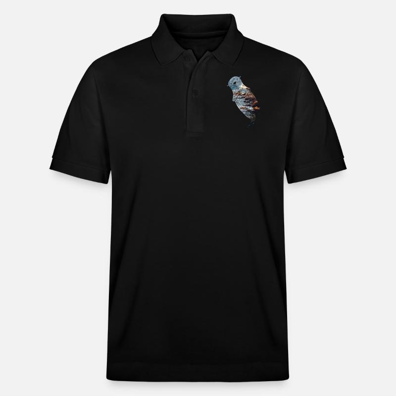 Rivière Otter - Polo PREPSTER bio Stanley/Stella Unisexe - noir