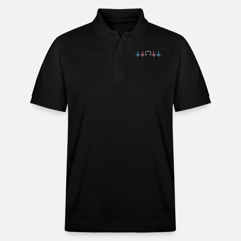 Fierté LGBT transgenre - Polo PREPSTER bio Stanley/Stella Unisexe - noir