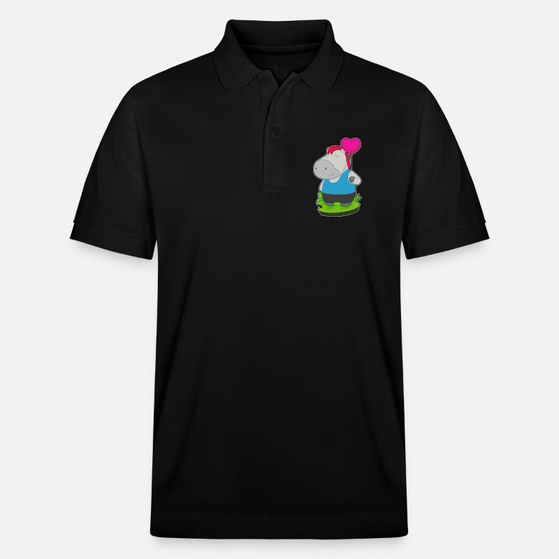 Ballon de cheval - Polo PREPSTER bio Stanley/Stella Unisexe - noir