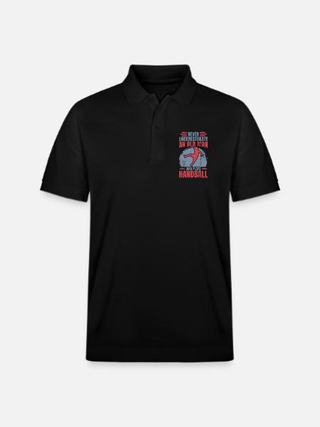 Handball Großvater - Stanley/Stella Unisex Bio-Poloshirt PREPSTER - Schwarz