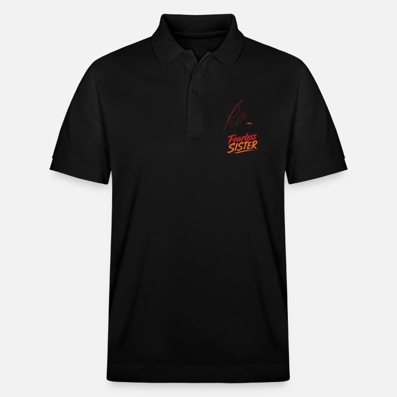 Sœur Intrépide – Grimper sans peur - Polo PREPSTER bio Stanley/Stella Unisexe - noir