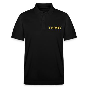 Future - Stanley/Stella Unisex Bio-Poloshirt PREPSTER - Schwarz - Vorne - Roxy (174cm) & Andy (188cm)