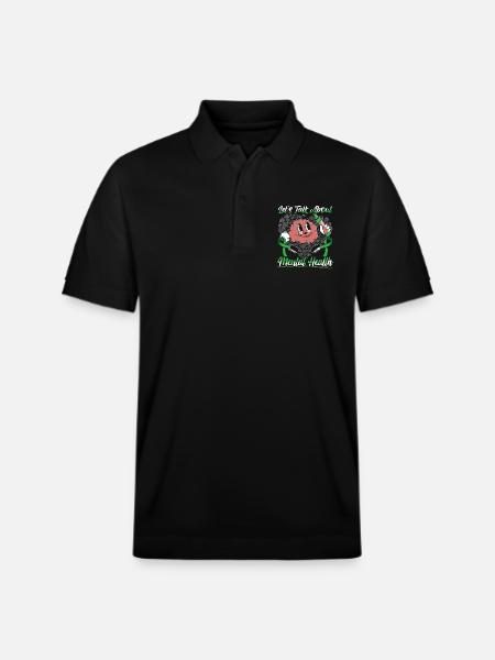 Mental Health Awareness - Stanley/Stella Unisex Organic Polo Shirt PREPSTER - black