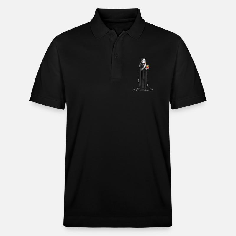 Frites d’Halloween vampire - Polo PREPSTER bio Stanley/Stella Unisexe - noir
