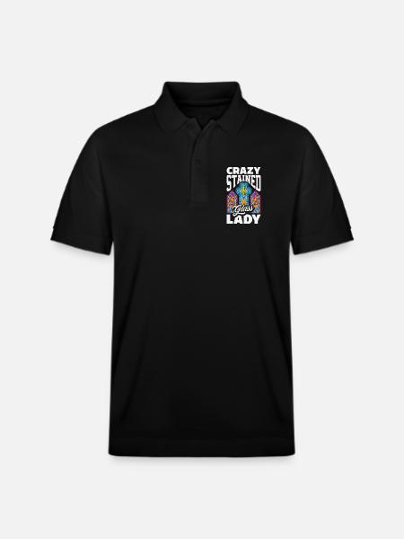 Buntglas-kunst Buntglas-künstler - Stanley/Stella Unisex Bio-Poloshirt PREPSTER - Schwarz