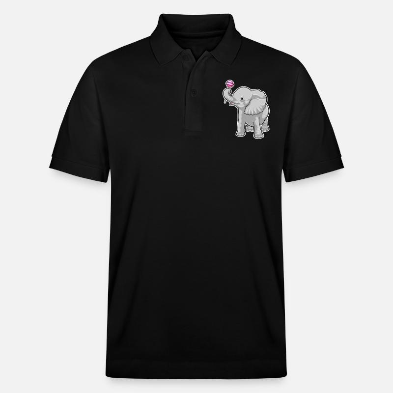 Sucettes d’éléphant - Polo PREPSTER bio Stanley/Stella Unisexe - noir