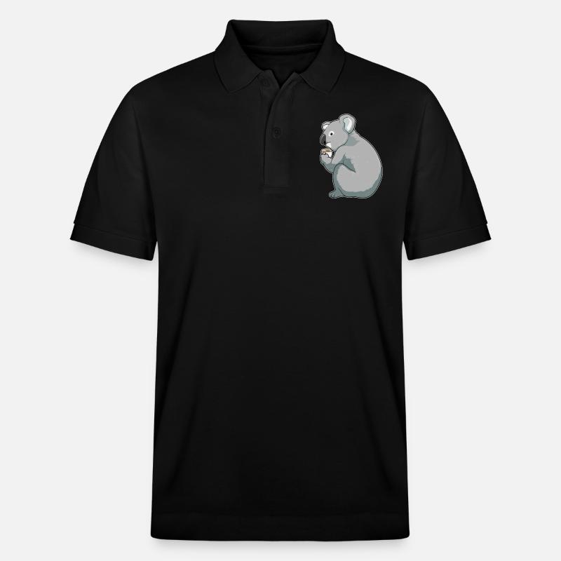 Tasse à café Koala - Polo PREPSTER bio Stanley/Stella Unisexe - noir