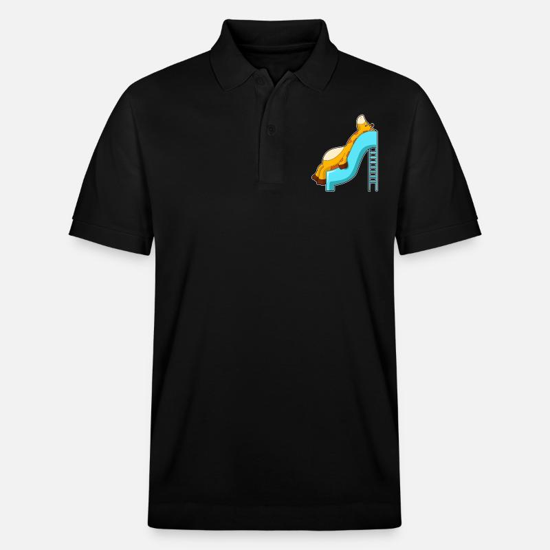 Giraffe Rutsche - Stanley/Stella Unisex Bio-Poloshirt PREPSTER - Schwarz