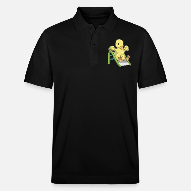 Toboggan de canard - Polo PREPSTER bio Stanley/Stella Unisexe - noir