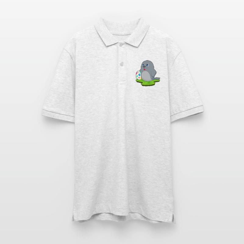 Seal Easter Easter Egg Stanley/Stella Unisex Organic Polo Shirt PREPSTER