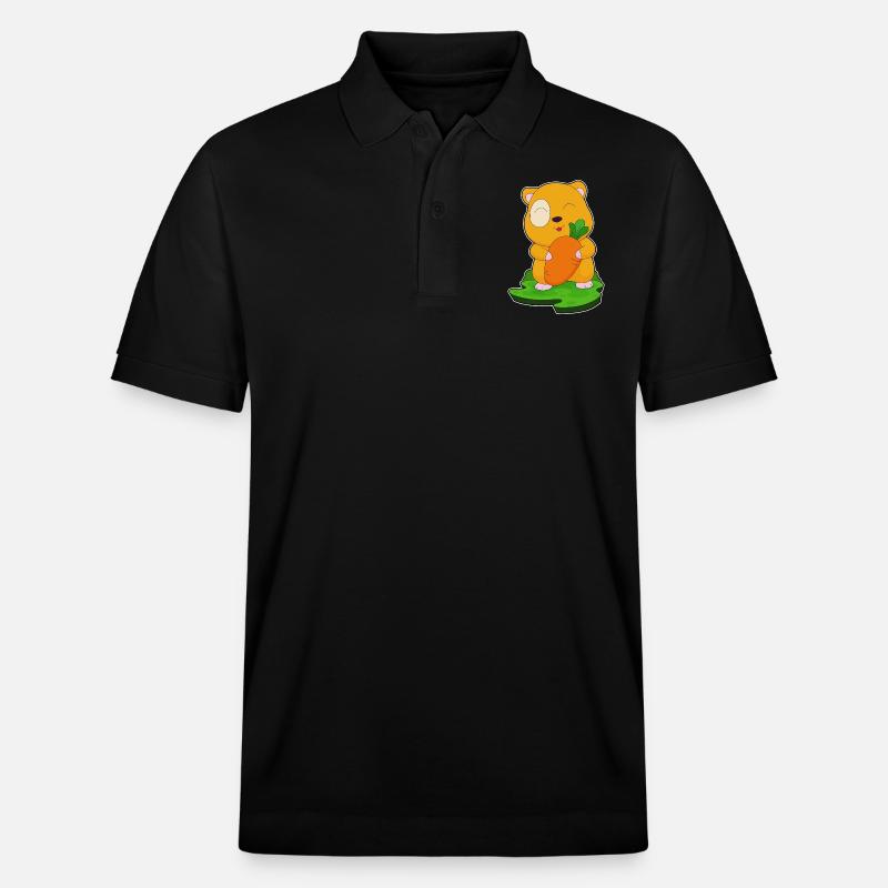 Hamster Carotte - Polo PREPSTER bio Stanley/Stella Unisexe - noir