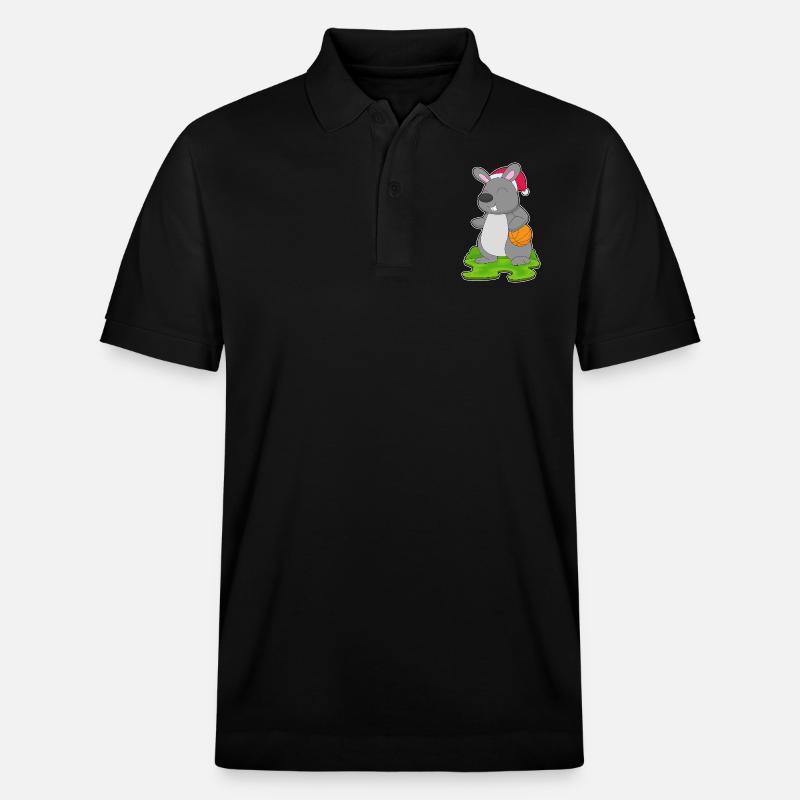 Basket-ball de Noël Bunny - Polo PREPSTER bio Stanley/Stella Unisexe - noir