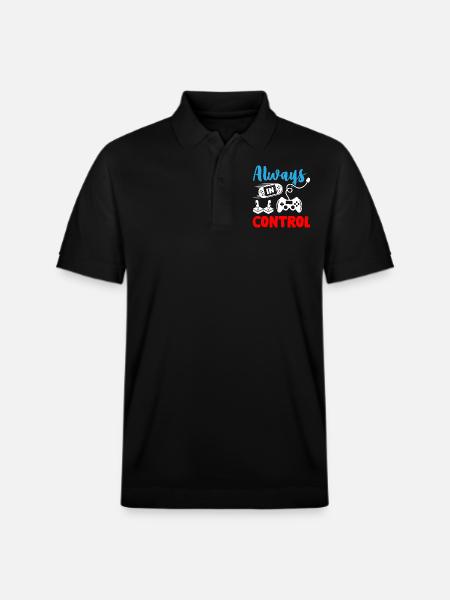 Always in Control Gamer - Stanley/Stella Unisex Organic Polo Shirt PREPSTER - black