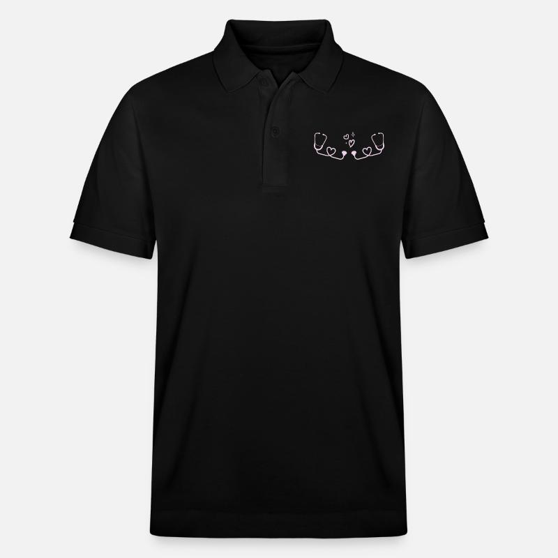 médecin médecin infirmier - Polo PREPSTER bio Stanley/Stella Unisexe - noir