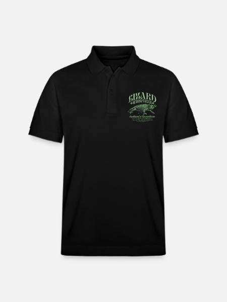 Jackson's Chameleon Lizard Whisperer - Stanley/Stella Unisex Organic Polo Shirt PREPSTER - black