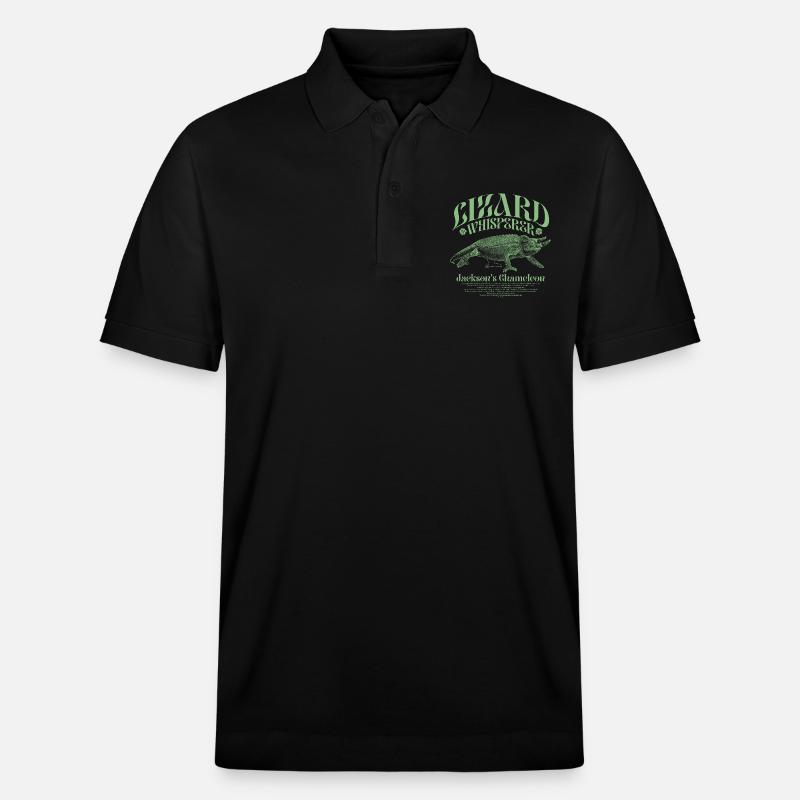 Jackson's Chamäleon Echsenflüsterer - Stanley/Stella Unisex Bio-Poloshirt PREPSTER - Schwarz