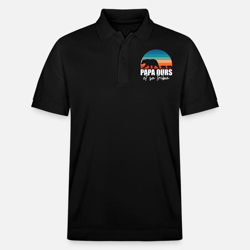 - Kleine Bären - Stanley/Stella Unisex Bio-Poloshirt PREPSTER - Schwarz