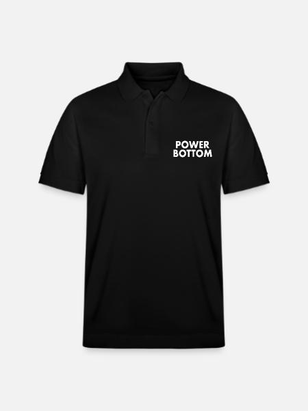 Power bottom - Stanley/Stella Unisex Organic Polo Shirt PREPSTER - black