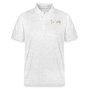 Florenz Skyline Italien Herzschlag I Love Firenze - Stanley/Stella Unisex Bio-Poloshirt PREPSTER - Weiß meliert - Vorne - Roxy (174cm) & Andy (188cm)
