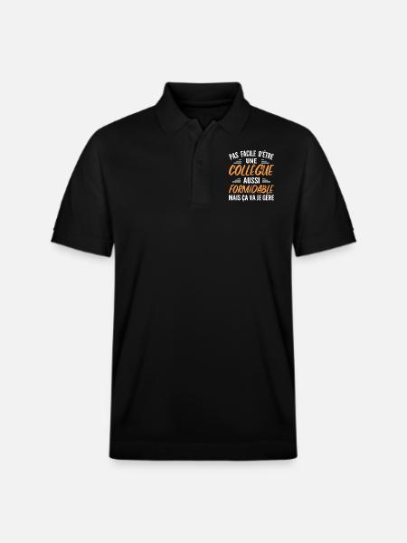 Fantastisk kollega | Humor Kvinna Kollega - Ekologisk pikétröja PREPSTER unisex från Stanley/Stella - svart