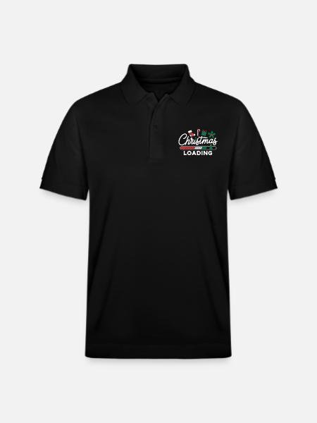 Christmas Loading Loading Bar Christmas - Stanley/Stella Unisex Organic Polo Shirt PREPSTER - black