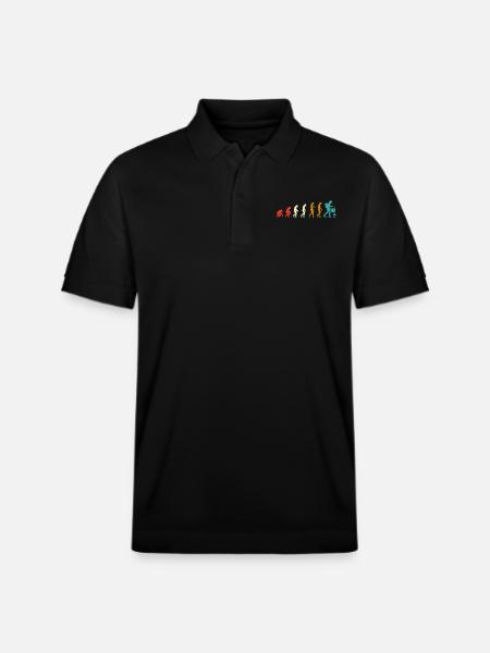 Evolution der Morcheln - Stanley/Stella Unisex Bio-Poloshirt PREPSTER - Schwarz