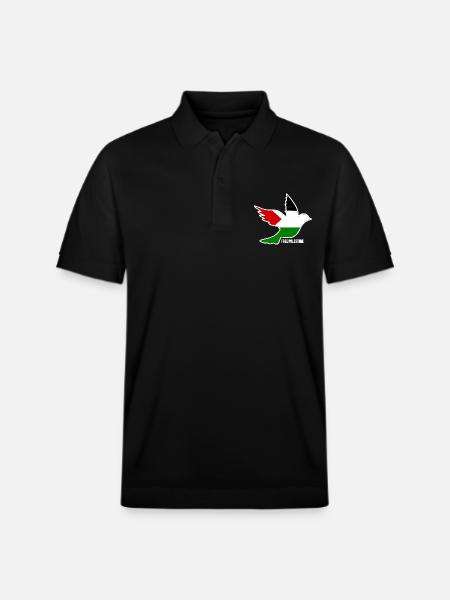 Free palestine - Stanley/Stella Unisex Organic Polo Shirt PREPSTER - black